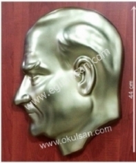 Atatrk Mask eitleri Yan Duran Model 44 cm