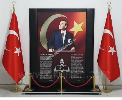 Okullar iin Atatrk Kesi Modeli 185x200 cm