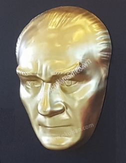 Atatrk Mask Byk Boy 40 cm Ykseklik-fiberglass