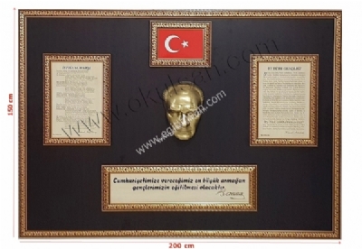 Ahap Zemin Atatrk Kesi Fiyat 150x200 cm